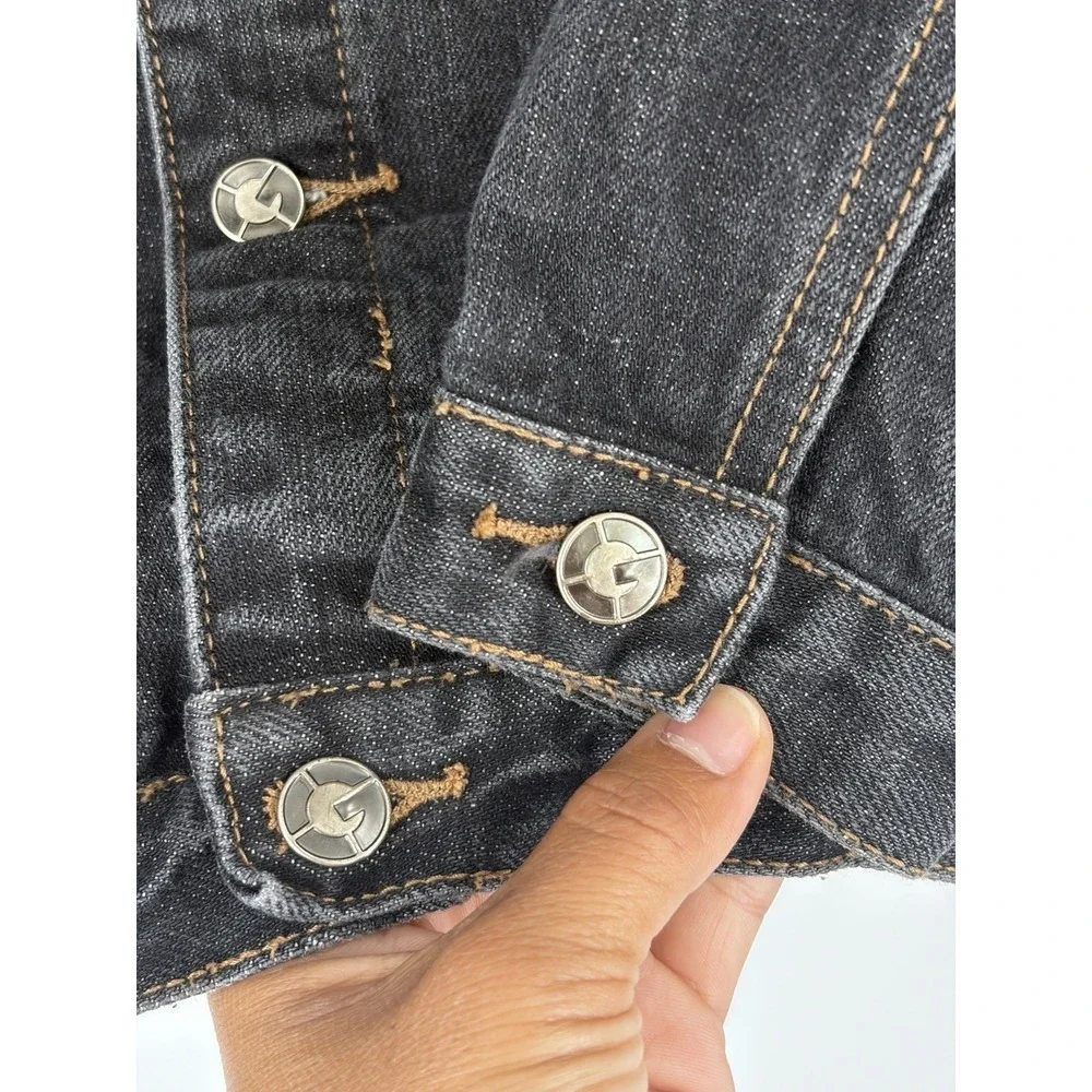 VTG G-Unit Kids Denim Jacket Youth 7 Gorilla Graphic Hip Hop Y2K Trucker Coat